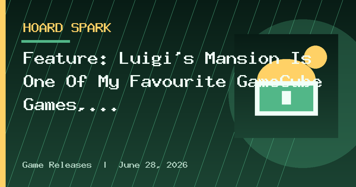 Feature: Luigi's Mansion Is One Of My Favourite GameCube Games, But I've Never