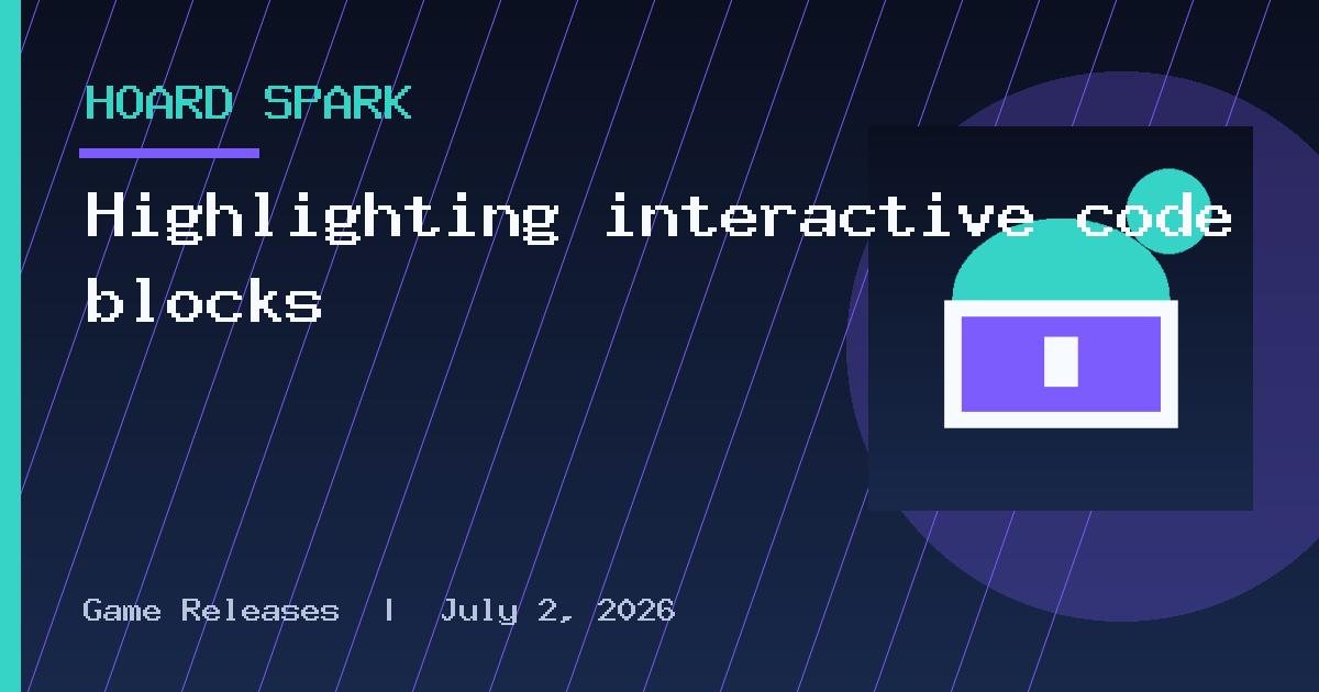Highlighting interactive code blocks