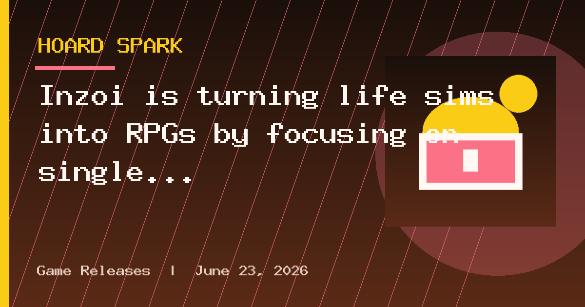 Inzoi is turning life sims into RPGs by focusing on single characters rather