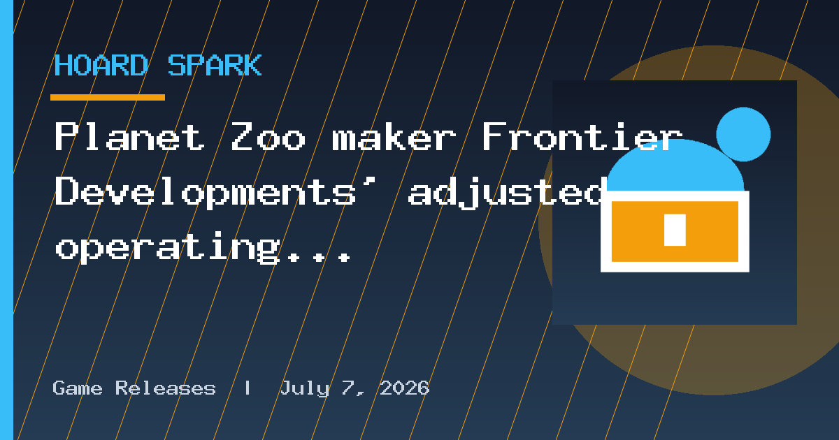 Planet Zoo maker Frontier Developments' adjusted operating profit jumps 62