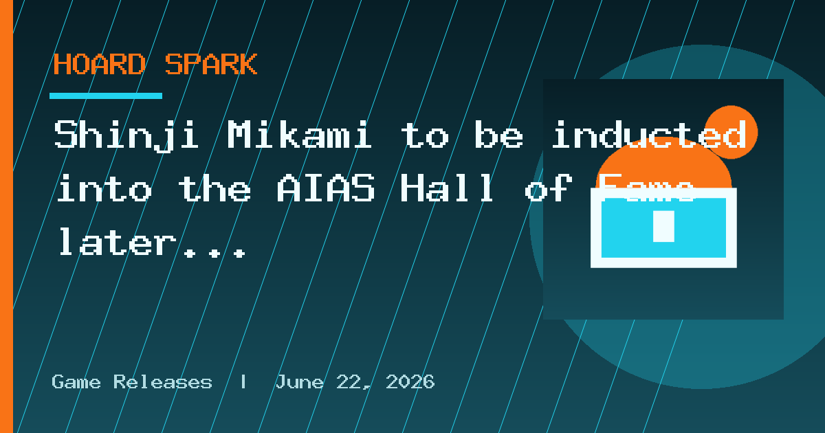 Shinji Mikami to be inducted into the AIAS Hall of Fame later this week
