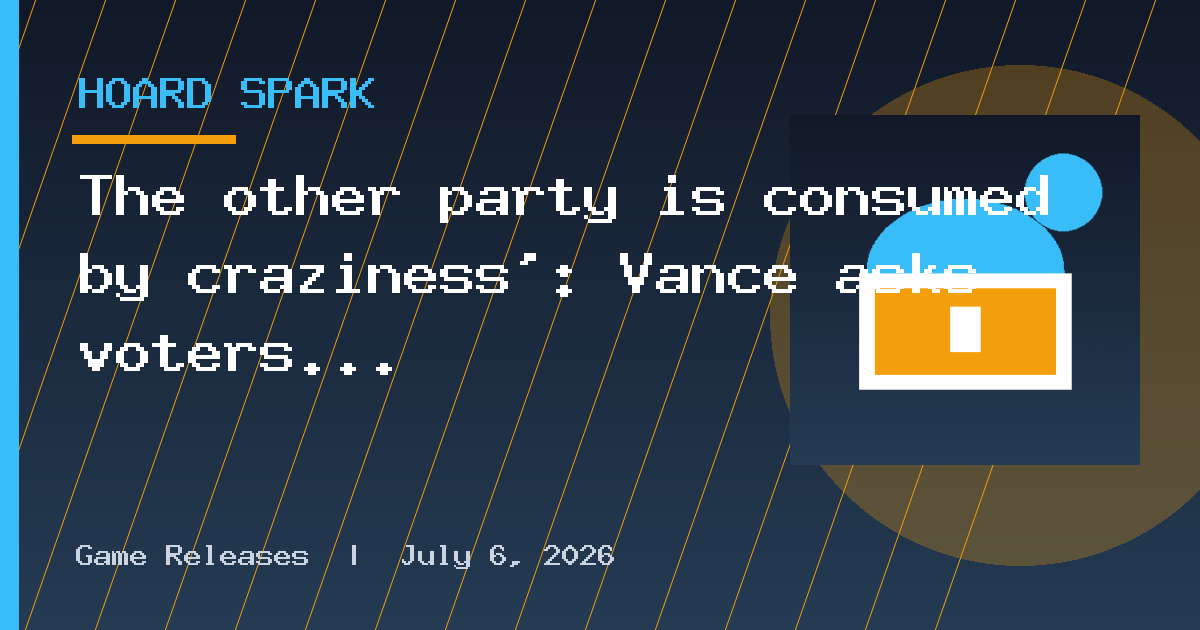 The other party is consumed by craziness’: Vance asks voters to give the GOP