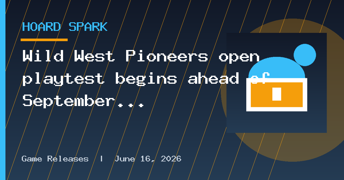 Wild West Pioneers open playtest begins ahead of September Early Access launch